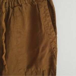 🍂3 for $25🍂 ZARA Cropped Linen blend Pants in Ochre